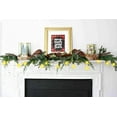 thumbnail image 2 of ZOELNIC 16.4FT Festive Lighted Berry Beaded Garland with 50LED String Lights for  Christmas Fireplace Mantel Indoor Outdoor Decoration, 2 of 5