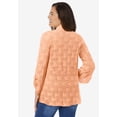 thumbnail image 2 of Woman Within Plus Size Open Front Pointelle Cardigan, 2 of 3
