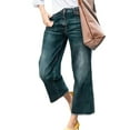 thumbnail image 4 of Sngxgn Denim Jeggings for Women with Pockets Comfortable Stretch Jeans(Blue,L), 4 of 6
