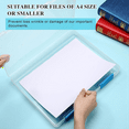 thumbnail image 1 of 6 Pcs Boîte de Classement Transparente A4 pour Documents, Boîte de Rangement en Plastique, Étui, Carton, Contenants, Protecteur de Magazines, Porte-Dossiers avec Boucle, 1 of 5