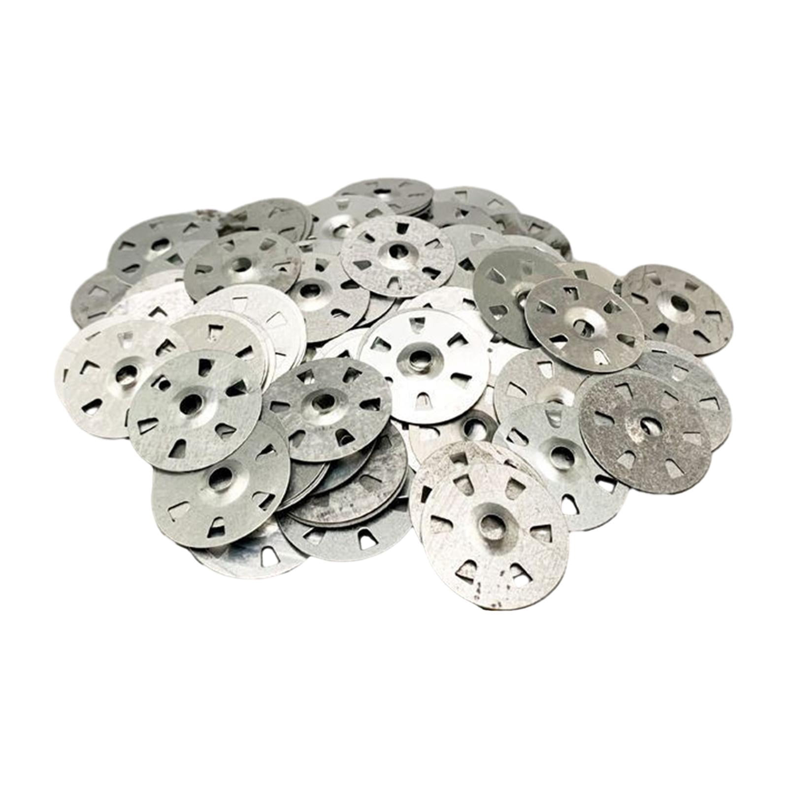 Zxpjkyu 200 Pieces Flat Washers for Screws and Nail, Load Spreading Washer, Flat Washers Six Hole