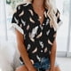 thumbnail image 2 of Blusa con estampado floral de manga corta con cuello en V para mujer OAVQHLG3B Store  lin121212, 2 of 4