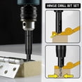 thumbnail image 4 of Grusce 6Pcs Self Centering Drill Bit Set 1/4 inch Hex Shank Centering Hinge Drill Bit Set Carbon Steel Center Finding Drill Bit Rustproof Multipurpose Hinge Drill Bit Set for Woodworking Window, 4 of 5