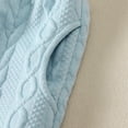 thumbnail image 5 of 12 Months Baby Girls Clothes 18 Months Girls 3PCS Fall Winter Outfits Set Solid Color Round Neck Toddler Girls Long Sleeve Top Pants Set with Headband Blue, 5 of 9