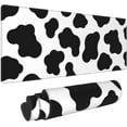 thumbnail image 5 of Cow Mouse pad Cow Print Mouse pad Office Decor for Women Men Black White Cow Print Mouse pad Desk pad Gaming Mousepad 31.5 * 11.8 Inches, 5 of 5