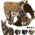 thumbnail image 2 of Arnés táctico militar de nailon para perros, resistente al agua, hebilla de Metal ajustable para mascotas, Material grueso, chaleco de liberación para perros medianos y grandes, 2 of 5