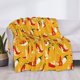 thumbnail image 3 of Fotbe Hot Chilli Manta de Franela con Estampado, Manta Ultrasuave para Cama, Sofá, Auto, Hipoalergénica y Antibolitas-40"x30", 3 of 6