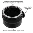 thumbnail image 2 of Fotodiox SL66-EOS-Pro Pro Lens Mount Adapter - Rolleiflex SL66 Series Lens To Canon EOS Mount SLR Camera Body with Built in Focusing Helicoid, 2 of 6