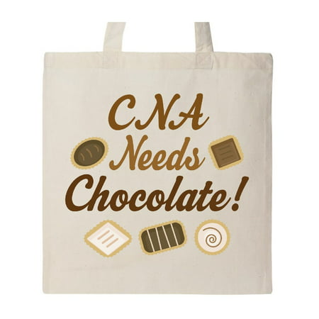 Nurse Assistant Funny CNA Needs Chocolate Tote Bag Natural One