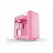 HYTE X50 PC Gaming Case CS-HYTE-X50G-SM Modern Performance ATX Mid-Tower PC Gaming Case - Strawberry Milk (Pink)