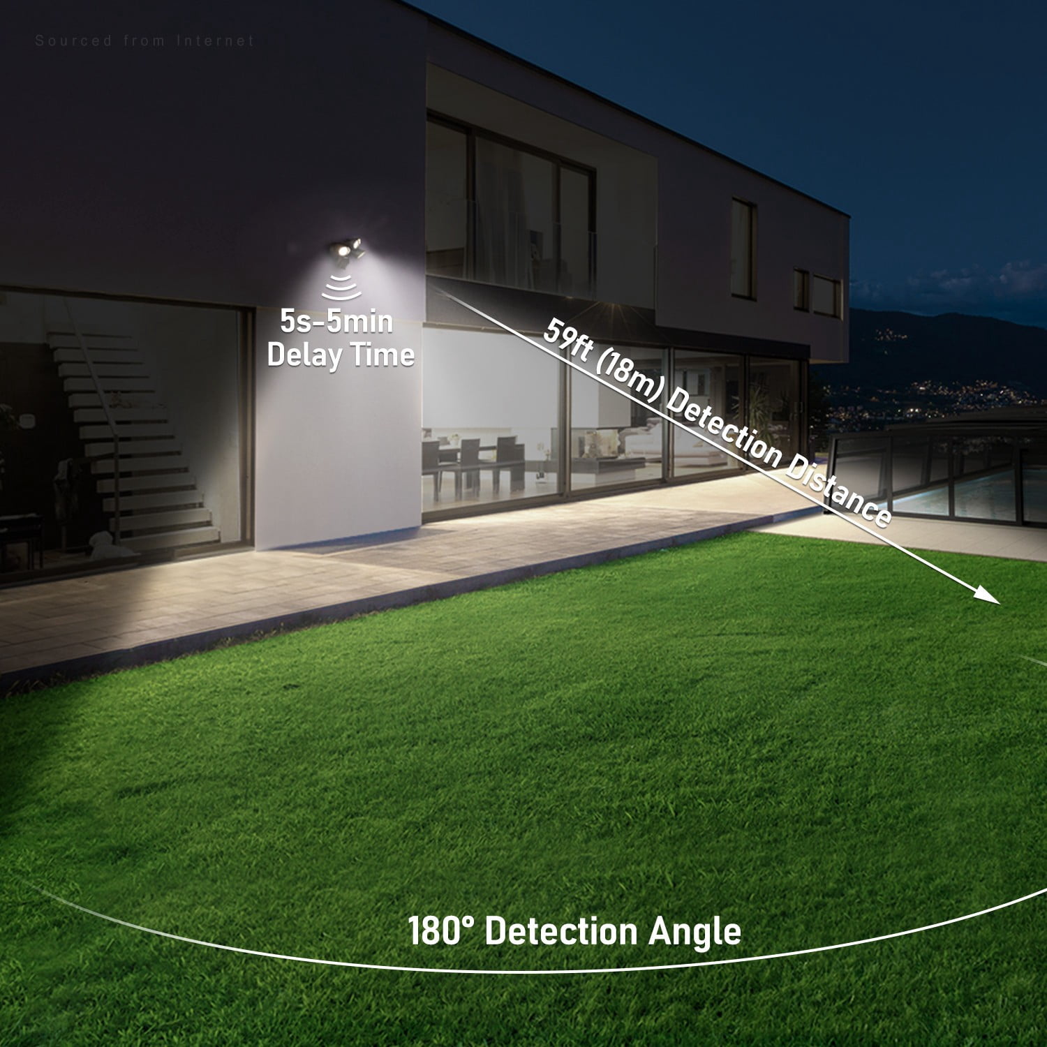 4 Pack 3CCT LED Motion Sensor Security Light, Dusk to Dawn Outdoor Flood Light, 35W, 3000K/4000K/5000K Selectable, Bronze