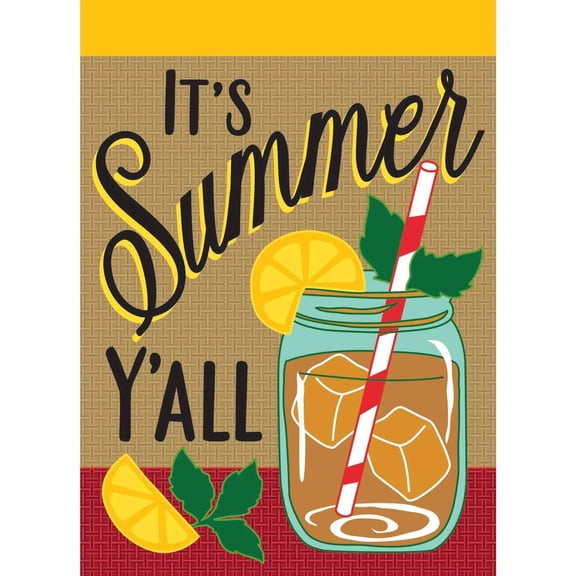 Magnolia Garden Flags M000037 29 x 42 in. Its Summer Y-All Burlap Garden Flag, Large