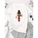 thumbnail image 2 of Camiseta Para Mujer De Verano Para Uso Diario, Viajes, DesplazamientosCreative Cross Emblem Pattern Printed Women'S Trendy Round Neck Short Sleeve, Simple Casual Sports T-Shirt, Comfortable Summer T, 2 of 6
