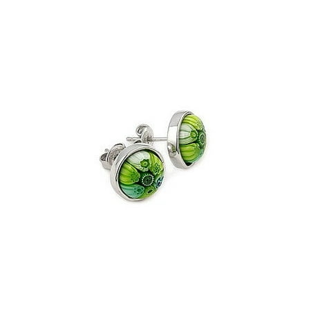 Plutus Partners Millefiori Glass Stud Earrings