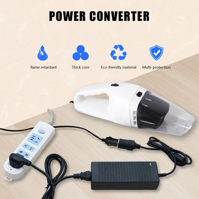 Convertidor de 240V a 12V CA a CC 10A transformador CA/CC 120W para aspiradora de coche