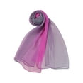 thumbnail image 3 of Nvzi Scarf, 1-Piece Chiffon Scarf (Grey/Pink) - 160x50cm Lightweight Silk Scarves, Soft Polyester , Versatile Fashion Accessory for Daily Wear & Outfit Matching, 3 of 4
