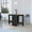 Black+Brown, variant on Folding Dining Table In Black And - Space Conscious Option, Rectangular, Stable, 22lbs Bearing Load For Room 3 Adjustable Shapes, ,