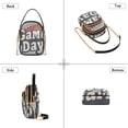 thumbnail image 3 of FORMRS Crossbody Bag for Women Quilted Travel Shoulder Cell Phone Purse with Chain Strap Handbag, Gray Game Day, 3 of 7
