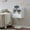 Matte White, variant on Fluted Floating Nightstand with Storage Drawer and Display Shelf Rustic Brown