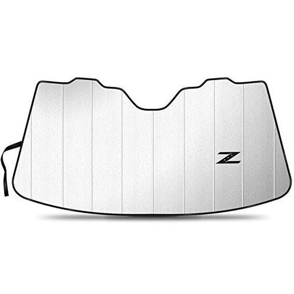 Nissan 350Z Z logo Universal Fit Enforced Stand-Up Auto Windshield Sun Shade at Standard Size 54"x 27.5"