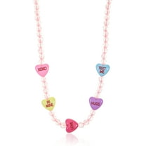 Way to Celebrate Valentine's Day Candy Hearts Necklace, 1 Piece