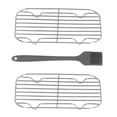 thumbnail image 1 of Barbeque Wire Mesh Net Grill Grid, Portable Stainless Steel Reusable Compact 2pcs Durable Grill BBQ Accessories  for Outdoor Camping for Home Daily, 1 of 8