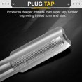thumbnail image 3 of Uxcell Hand Plug Tap M9 x .5 H2 Metric Thread Plug Style Taps Straight Flute Screw Tapping Threading Tool, 3 of 6