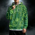 thumbnail image 4 of Spider Hero Pullover Hoodie, Distressed Graphic Printed Drawstring Kangaroo Pocket Sweatshirt for Men Halloween Cosplay, 4 of 5