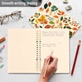 thumbnail image 4 of FORMRS 1-Subject Spiral Notebook 8" x 5" College Ruled 60 Refillable Sheet A5 Hard Cover, 2 Pack, Beige Retro Leaves, 4 of 7