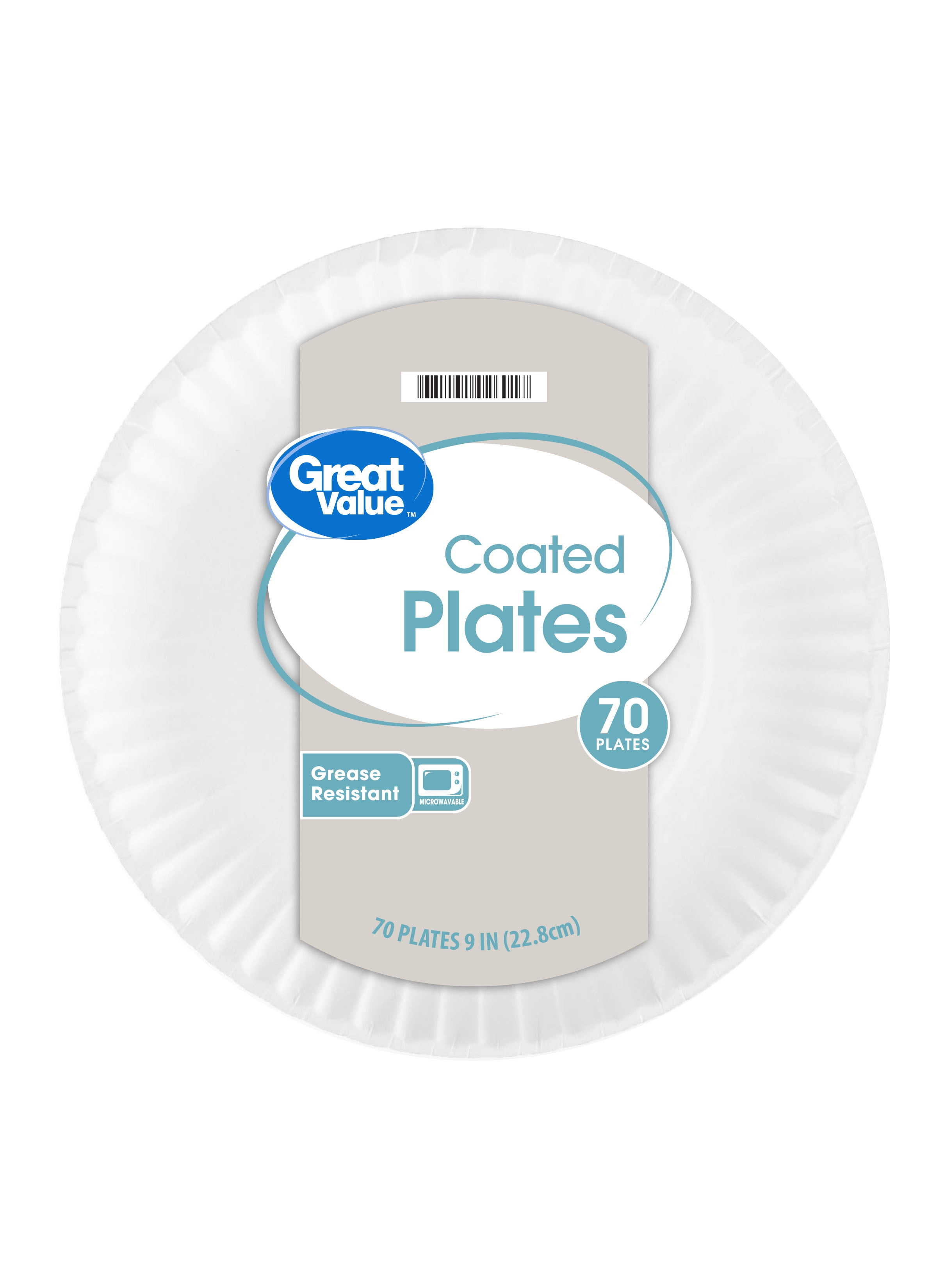 Easy Ware 9 Heavy Duty Coated Paper Plates, 70/Pack