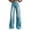 Light Blue, variant on Women's Wide Leg Jeans High Waisted Stretchy Straight Leg Jeans Loose Trendy Denim Pants with Pocket