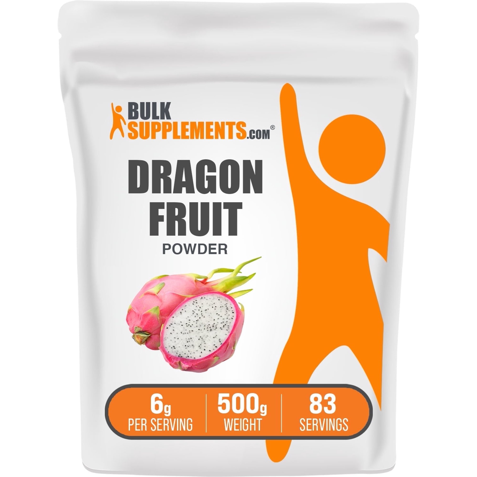 BulkSupplements Dragon Fruit Powder - 6g per Serving - 500 Grams (1.1 lbs) - 83 Servings