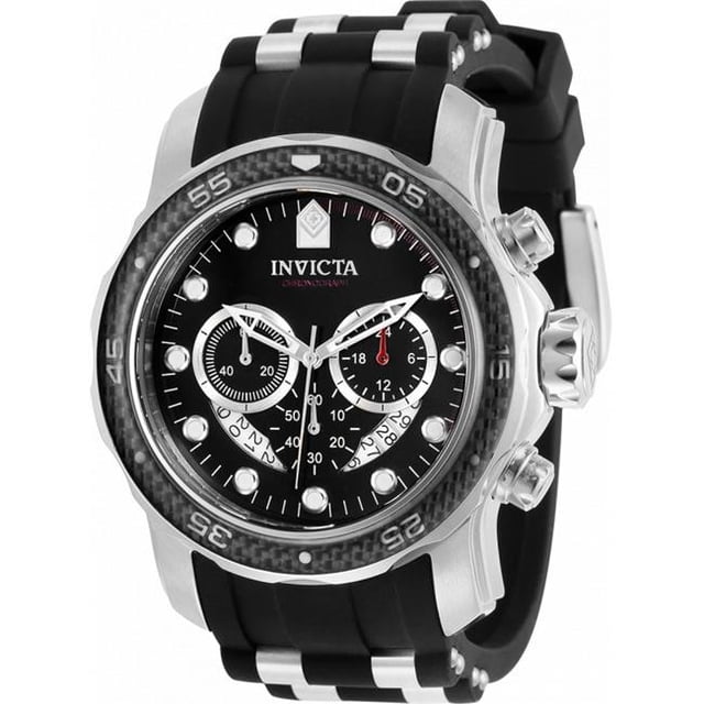 Invicta 35414 26 mm Montre pour Homme Pro Diver à Quartz Multifonction à Cadran Noir
