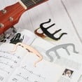 thumbnail image 5 of Metal Music Book Clip and Page Holder for Sheet Music Stands, Piano Sheet Music Holders Black 3.7 x 2.1 Inch 2Pcs, 5 of 5
