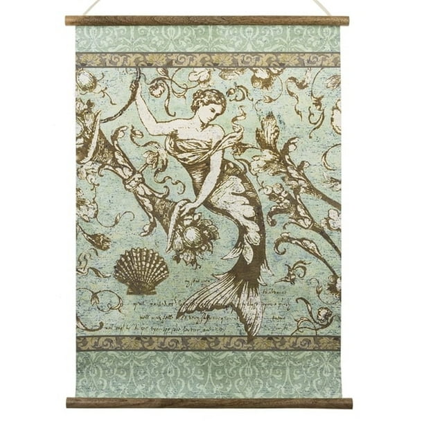 Midwest Cbk Mermaid Scroll Art Wood And Paper Teal Wall Decor 24 Inches Com - Midwest Cbk Home Decorators Collection Midwest Cbk Mermaid Scroll Art Wood And Paper Teal Wall Decor 24 Inches Com - Midwest Cbk Home Decorators Collection