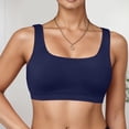 thumbnail image 2 of Xijirk Bras for Women U Neck Sports Bra Seamless Wireless Comfort Support Bra for Yoga Workout Swim Bikini Top Activewear Sports Bras,S, 2 of 6