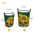 thumbnail image 3 of Balery Sunflowers in Bucket Cesta de ropa redonda con asas, impermeable, independiente, para ropa, juguetes, dormitorio y familia-Medium, 3 of 6