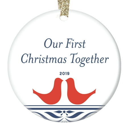 Best Christmas Present For Your Girlfriend 1st Christmas Together Newlywed Ornaments 2019 Newlywed Gifts Couple Keepsake Bridal Shower Presents Idea Just Married Engaged Boyfriend Girlfriend Best Friends 3