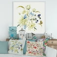 thumbnail image 2 of Designart 'Ancient Chrysanthemums With Bouquet II' Traditional Framed Canvas Wall Art Print, 2 of 5