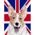 thumbnail image 1 of Cardigan Corgi With English Union Jack British Flag Flag Garden Size, 1 of 1