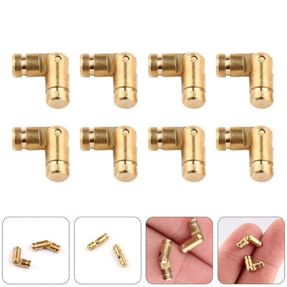 FRCOLOR  10 Pcs Hinge Hardware Furniture Fittings Mini Hinges Small Crafts Gift Case