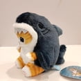thumbnail image 1 of Colgante de peluche con diseño de gato, tiburón y gato, camarones fritos, 13 cm, 1 of 4