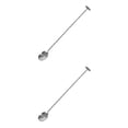 thumbnail image 2 of Wosthever Cuchara de barra de acero inoxidable con mango largo patrón agitador mezcla cucharas agitadoras Barware bebida hogar tipo 6 Tipo 6 2piezas, 2 of 6