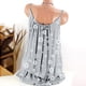 thumbnail image 3 of Gibobby Flower O Cuello Tee Bluses Impresión Camisole de mujeres Sleeveless Tops Mujer Blouse(Gris,G), 3 of 4