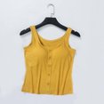 thumbnail image 2 of Annhoo Womens Tank Tops with Built in Bras Crewneck Sleeveless Button down Shirts Summer Soft Comfy Basic Tops, 2 of 3