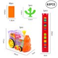 thumbnail image 2 of Domino Train Blocks Rally Electric Toy Set Train Model with Lights and Sounds Construction and Stacking Toys, 2 of 6