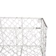 thumbnail image 3 of DII Metal Small Wall Mount Chicken Wire Basket in Antique White (Set of 2), 3 of 3