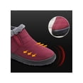thumbnail image 6 of Fangasis Women Men Snow Boots Casual Warm Shoes Comfort Winter Boot Walking Pedal Ankle Booties Purple (Women) 7.5, 6 of 9