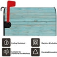 thumbnail image 6 of Old Blue Wood Board Mailbox Cover Vintage Wood Texture Magnetic Mailbox Covers Standard Size 18x21 Inch Ancient Style Decors Post Letter Box Cover for Home Outdoor Garden Yard Decoration, 6 of 6