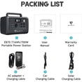 thumbnail image 4 of Bluetti Portable Power Station, EB55 Solar Generator ,W/Carry Bag 537Wh Capacity ,700W AC Output, for Home House Use,Emergency,Outdoor Camping, 4 of 8